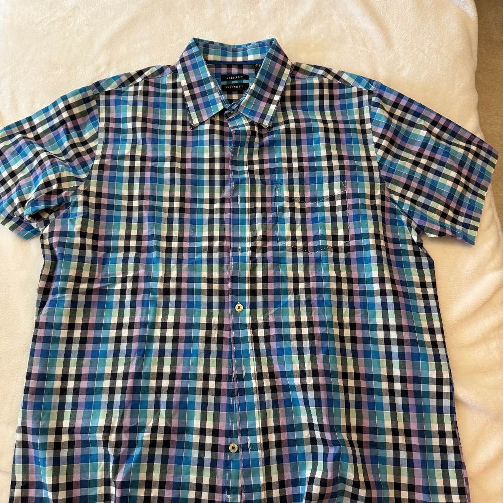 Van Heusen XL Button Down Short sleeve New